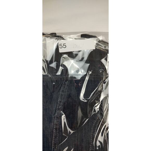 Womens Denim Vest Jean Vest Ruffled Collar Button Front Rustic Boho Size M - Picture 10 of 10